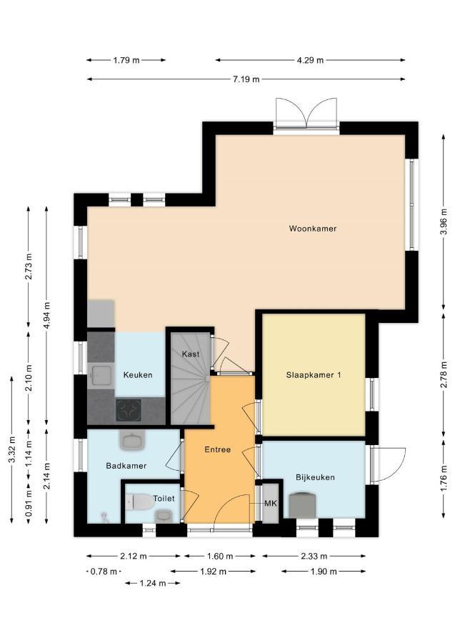New 3 Bedroom House 7 People Ewijk Esterno foto